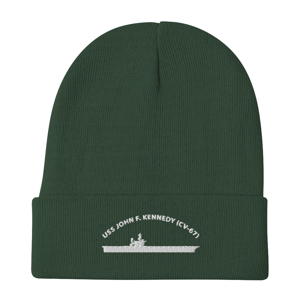 USS John F. Kennedy (CV-67) Embroidered Beanie