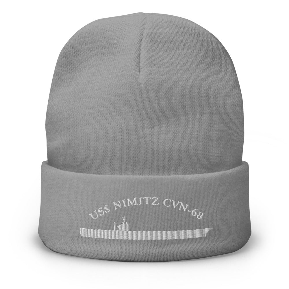 USS Nimitz (CVN-68) Embroidered Beanie