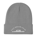 USS Shiloh (CG-67) Embroidered Beanie – gray