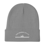 USS Midway (CV-41) Embroidered Beanie – gray