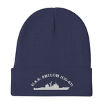 USS Shiloh (CG-67) Embroidered Beanie – navy