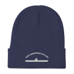 USS Saratoga (CV-60) Embroidered Beanie – navy