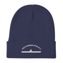 Load image into Gallery viewer, USS Ranger (CVA-61) Embroidered Beanie