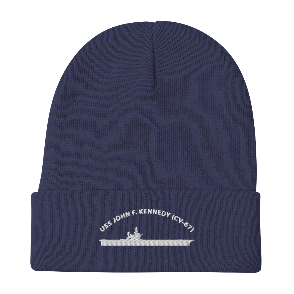 USS John F. Kennedy (CV-67) Embroidered Beanie
