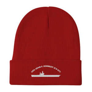 USS John F. Kennedy (CV-67) Embroidered Beanie