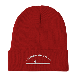 USS Enterprise (CVN-65) Embroidered Beanie