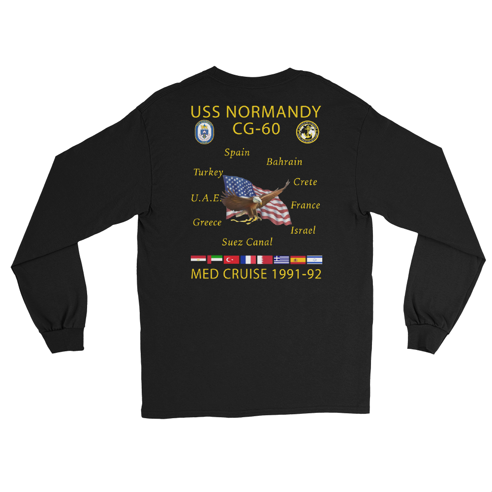 USS Normandy (CG-60) 1991-92 Long Sleeve Cruise Shirt
