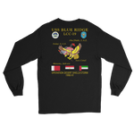 USS Blue Ridge (LCC-19) 1990-91 ODS/S Cruise Long Sleeve Shirt – back view, black