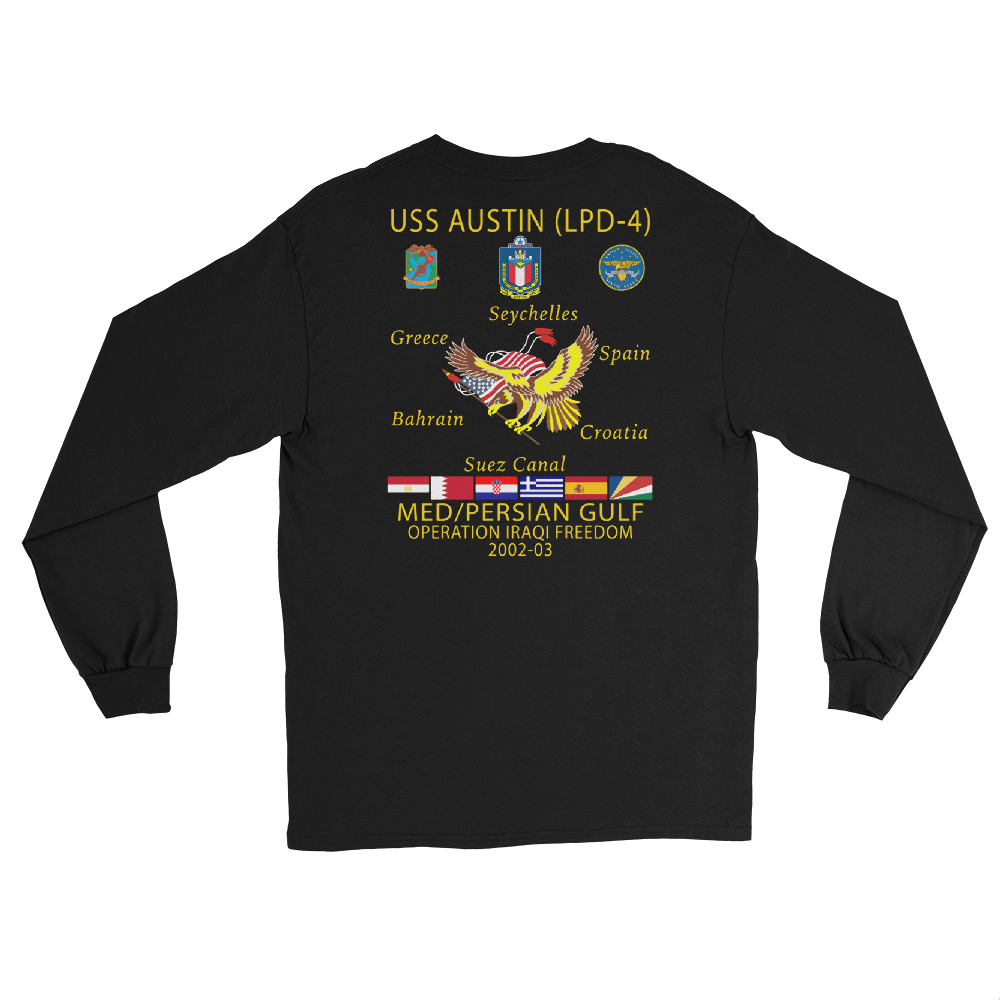 USS Austin (LPD-4) 2002-03 Long Sleeve Cruise Shirt