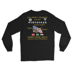 USS John F. Kennedy (CV-67) 1990-91 Long Sleeve Cruise Shirt – back view, black