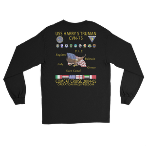 USS Harry S. Truman (CVN-75) 2004-05 Long Sleeve Cruise Shirt