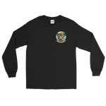 VP-8 Fighting Tigers Squadron Crest Long Sleeve Shirt – front view, black