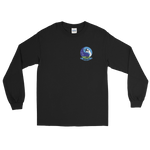 VP-69 Totems Squadron Crest Long Sleeve Shirt – front view, black