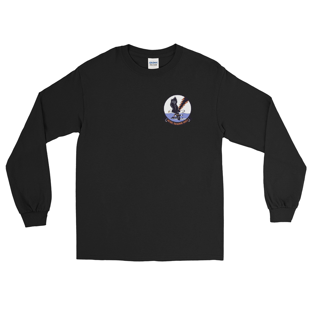 VP-30 Pro's Nest Squadron Crest Long Sleeve Shirt – front view, black