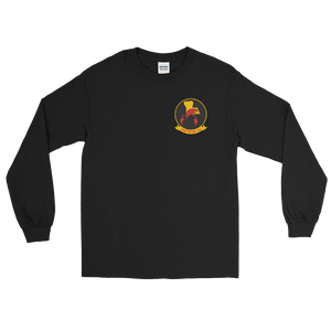 VP-94 Crawfisher's Squadron Crest Long Sleeve Shirt – front view, black