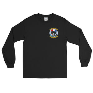 VP-91 Blackcats Long Sleeve Shirt – front view, black