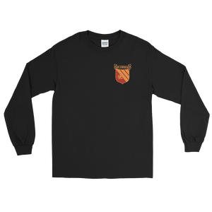 USS Gridley (CG-21) Ship's Crest Long Sleeve Shirt – front view, black