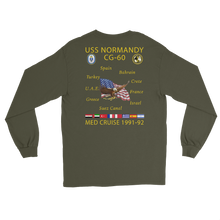 Load image into Gallery viewer, USS Normandy (CG-60) 1991-92 Long Sleeve Cruise Shirt