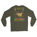 USS Yellowstone (AD-41) 1990-91 ODS/S Long Sleeve Cruise Shirt – back view, military green
