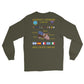 USS Dwight D. Eisenhower (CVN-69) 1984-85 Long Sleeve Cruise Shirt – back view, military green