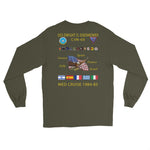 USS Dwight D. Eisenhower (CVN-69) 1984-85 Long Sleeve Cruise Shirt – back view, military green