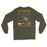 USS Independence (CV-62) 1993-94 Long Sleeve Cruise Shirt – back view, military green