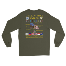 Load image into Gallery viewer, USS Nimitz (CVN-68) 1988-89 Long Sleeve Cruise Shirt