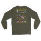 USS Carl Vinson (CVN-70) 1983 Long Sleeve Cruise Shirt – back view, military green