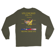 Load image into Gallery viewer, USS Chicago (CG-11) 1976 WESTPAC Long Sleeve Cruise Shirt
