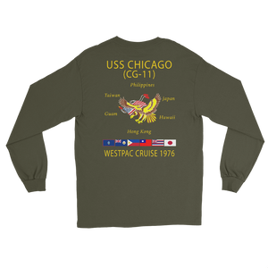 USS Chicago (CG-11) 1976 WESTPAC Long Sleeve Cruise Shirt