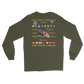 USS John F. Kennedy (CV-67) 1988-89 Long Sleeve Cruise Shirt – back view, military green
