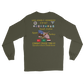 USS John F. Kennedy (CV-67) 1990-91 Long Sleeve Cruise Shirt – back view, military green