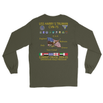 USS Harry S. Truman (CVN-75) 2004-05 Long Sleeve Cruise Shirt – back view, military green