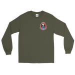 VP-16 Eagles Squadron Crest Long Sleeve Shirt – front view, military green
