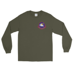VP-11 Proud Pegasus Squadron Crest Long Sleeve Shirt – front view, military green