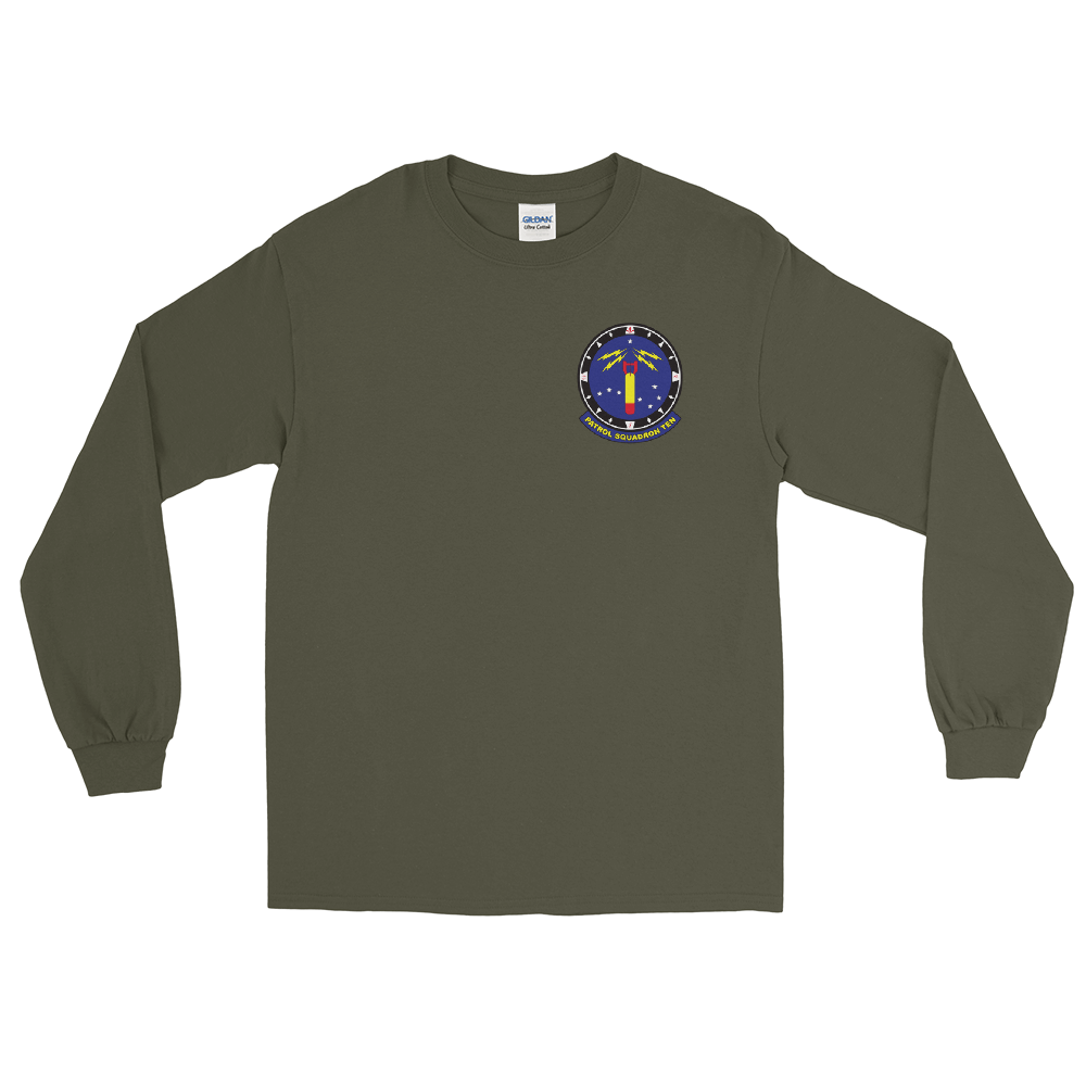 VP-10 Red Lancers Squadron Crest Long Sleeve Shirt