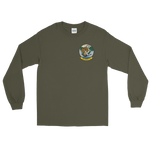VP-8 Fighting Tigers Squadron Crest Long Sleeve Shirt – front view, military green