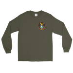 VP-1 Screaming Eagles Crest Long Sleeve T-Shirt – front view, military green