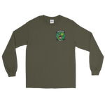 HSC-8 Eightballers Squadron Crest Long Sleeve Shirt – front view, military green