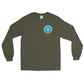 USS Dwight D. Eisenhower (CVN-69) 1984-85 Long Sleeve Cruise Shirt – front view, military green