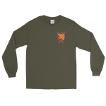 USS Gridley (DLG-21) Ship's Crest Long Sleeve Shirt – front view, military green