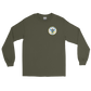 USS Carl Vinson (CVN-70) 1983 Long Sleeve Cruise Shirt – front view, military green