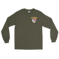 USS Chicago (CG-11) 1976 WESTPAC Long Sleeve Cruise Shirt – front view, military green