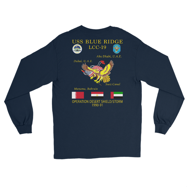 USS Blue Ridge (LCC-19) 1990-91 ODS/S Cruise Long Sleeve Shirt