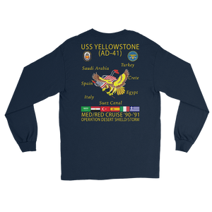 USS Yellowstone (AD-41) 1990-91 ODS/S Long Sleeve Cruise Shirt