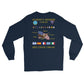 USS Dwight D. Eisenhower (CVN-69) 1984-85 Long Sleeve Cruise Shirt – back view, navy