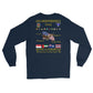 USS Independence (CV-62) 1993-94 Long Sleeve Cruise Shirt – back view, navy