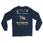 USS Harry S. Truman (CVN-75) 2004-05 Long Sleeve Cruise Shirt – back view, navy