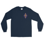 VP-26 Tridents Squadron Crest Long Sleeve Shirt – front view, navy