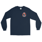 VP-16 Eagles Squadron Crest Long Sleeve Shirt – front view, navy